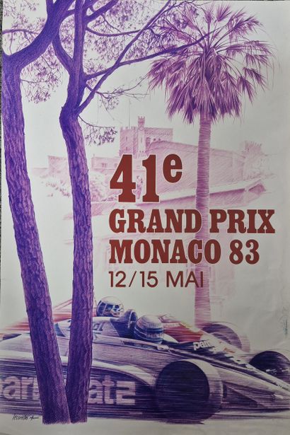 Poster for the 41st Monaco Grand Prix, May...