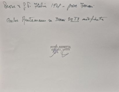 Autograph by Carlos Reutemann
Photo paper...