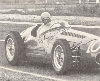 Autograph of Alberto Ascari, Ferrari world...