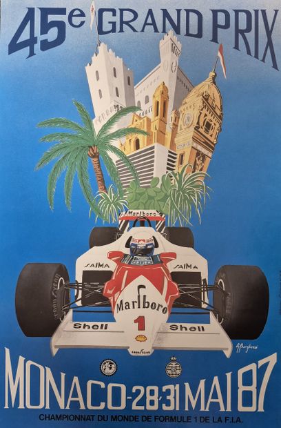 Poster for the 45th Monaco Grand Prix, May...