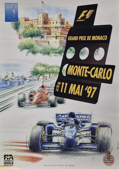 Monaco Grand Prix poster, May 8 - 11, 1997
Printed...