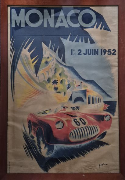 After Bernard MINNE (1918-1999)
Monaco poster,...