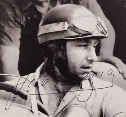 Autograph of Juan Manuel Fangio, Ferrari...
