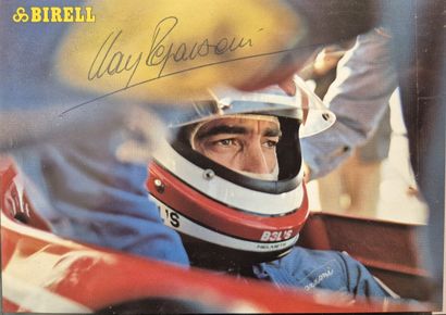 Autographed by Clay Regazzoni
Cardboard
Dimensions:...