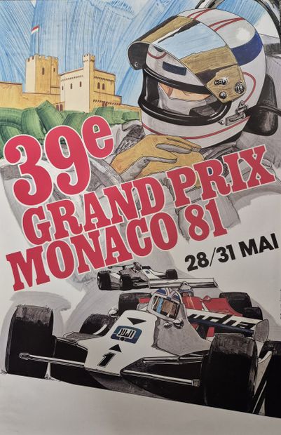 Poster for the 39th Monaco Grand Prix, May...