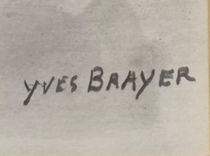 Yves BRAYER La marmotte Watercolour on paper...