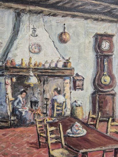 André RAIBAUD (1893-1985)
Women by the fire
Oil...