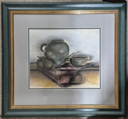 20th century school Still life with apples...