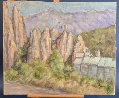 Marcelle HORACE (1907-?), attributed to 
Mountain...