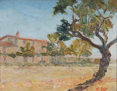 N. Rogi 
Paysage de Provence
Huile sur carton,...