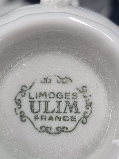 LIMOGES, ULIM France 
Part of a plain white...