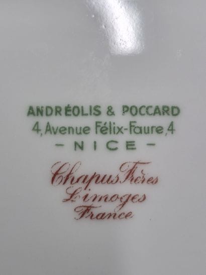 LIMOGES FRANCE - CHAPUS FRERES 
Enameled...