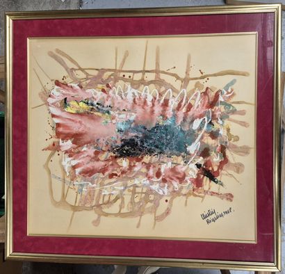 20th century school 
Abstract composition...