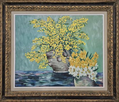 Anonyme, Ecole du Xxe siècle 
Bouquet de...