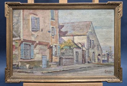 Antoine ESPARCIEUX (1863-?)
Rue de village
Huile...