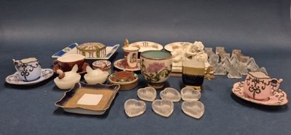 A large lot including a Sèvres porcelain...