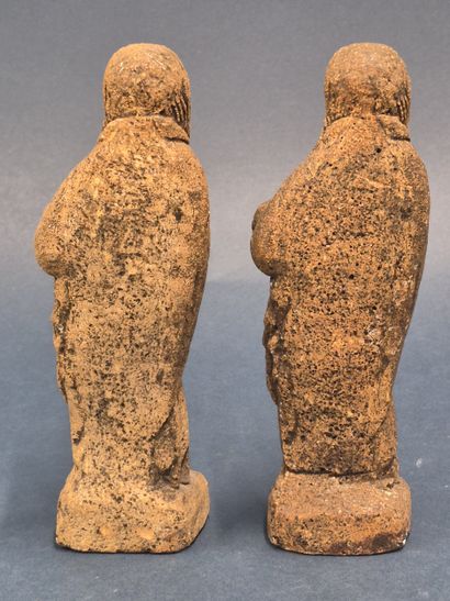 Two religious subjects in stone 
Modern period...