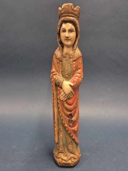 Crowned Virgin
Polychrome wood sculpture...