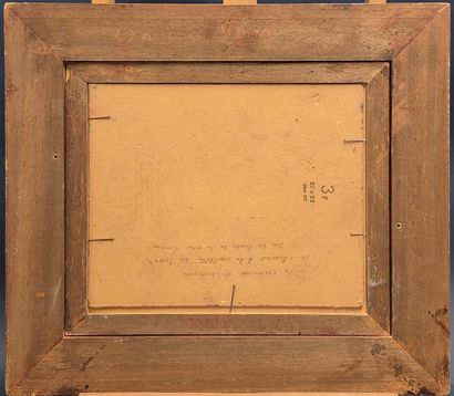 Ecole du XXe siècle
Jeune femme au bain 
Huile...