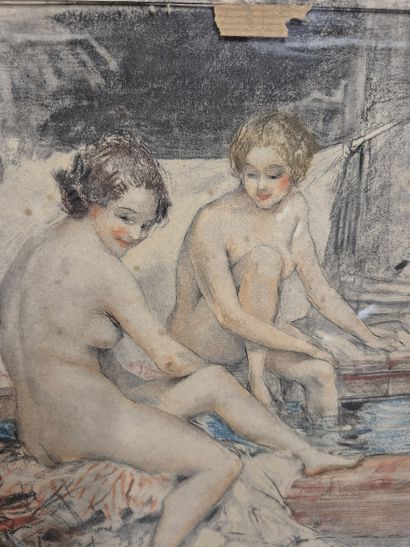 After Antoine CALBET (1860-1944)
Les baigneuses...