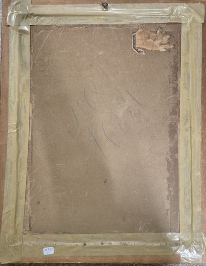Lot of five engravings, some in color, including:...