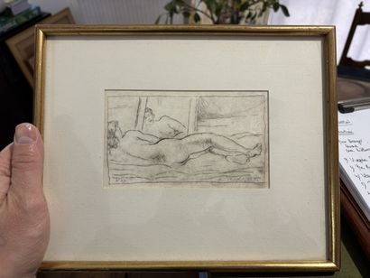 Kurt HEDIGER (1932-2022) Nude facing the...