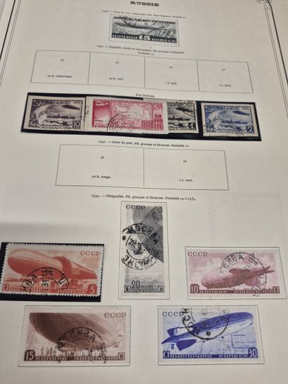 RUSSIE / URSS
dans 3 gros classeurs, collection...