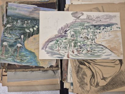 Adolphe DETEIX (1892-1967)
Set of approximately...