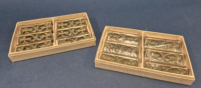 MAX LE VERRIER 
Suite of 12 chased ormolu...