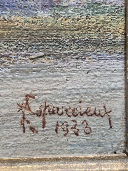 Antoine ESPARCIEUX (1863-?)
Rue de village
Huile...