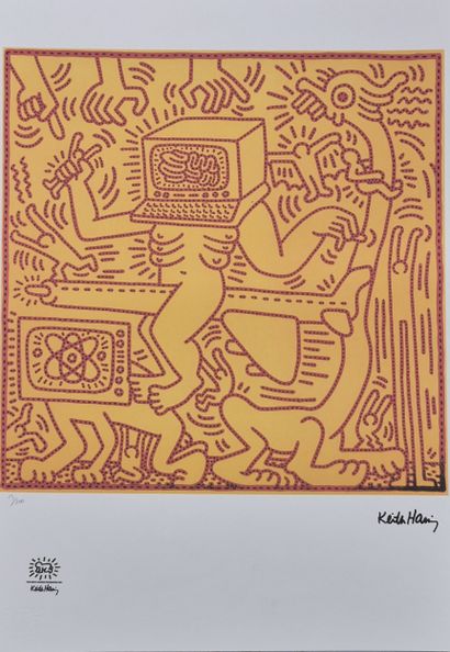 After Keith HARING (1958-1990) 
Stylized...