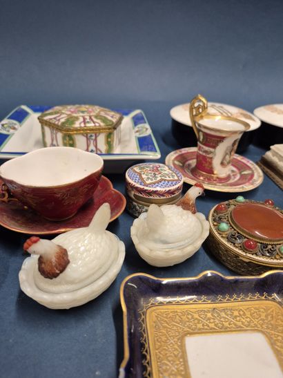 A large lot including a Sèvres porcelain...