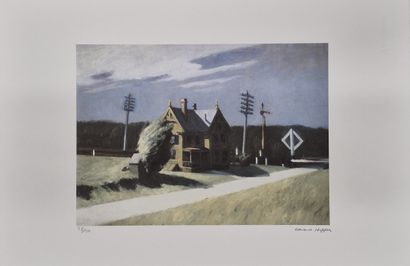 After Edward HOPPER (1882-1967)
House and...