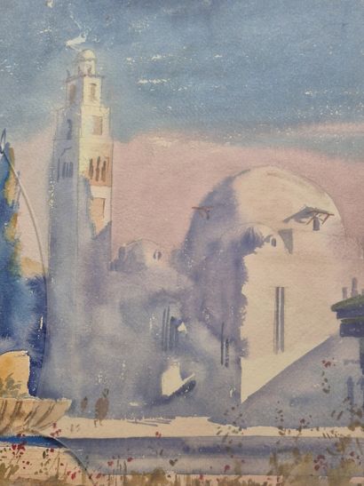 Boleslaw BUYKO (1876-1940) 
View of a mosque...