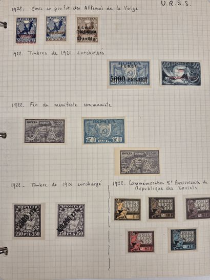 RUSSIE / URSS
dans 8 classeurs, collection...