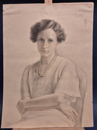Louis LIEZARD (20th century)
Woman with pearl...