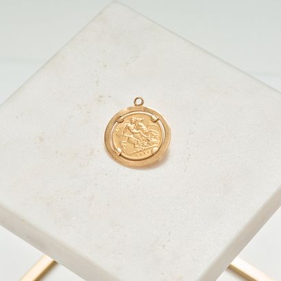 Pendentif en or jaune 18K 750 millièmes,...