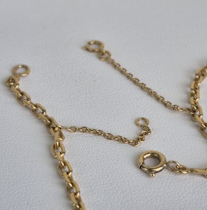 Collier en or jaune 18k 750 millièmes à maille...