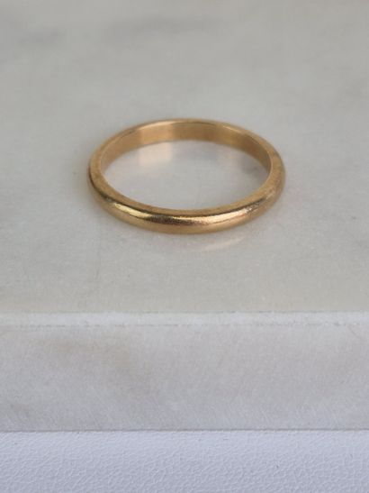 Alliance en or jaune 18k 750 millièmes non...