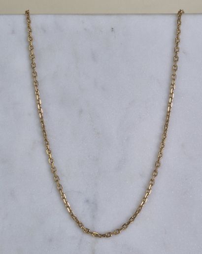 Collier en or jaune 18k 750 millièmes à maille...