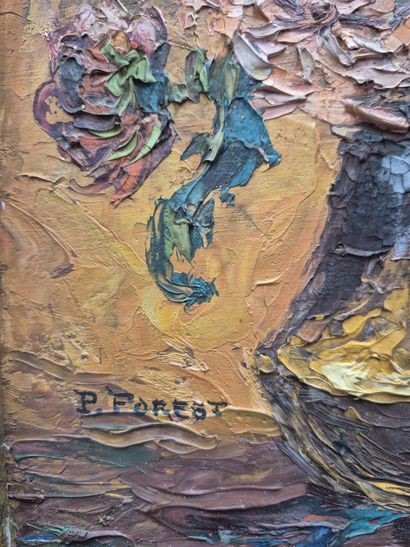 P. FOREST (1881-1971)
Vase fleuri 
Huile...