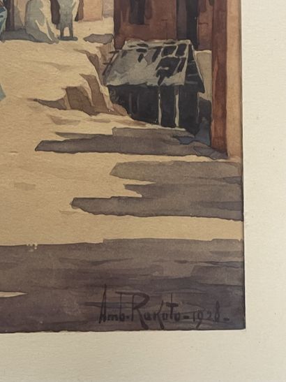 Ambroise RAKOTO (XXe siècle)
Scène de village...