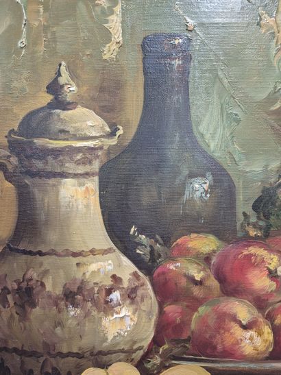 Ecole du XX e siècle
Nature morte aux pommes...