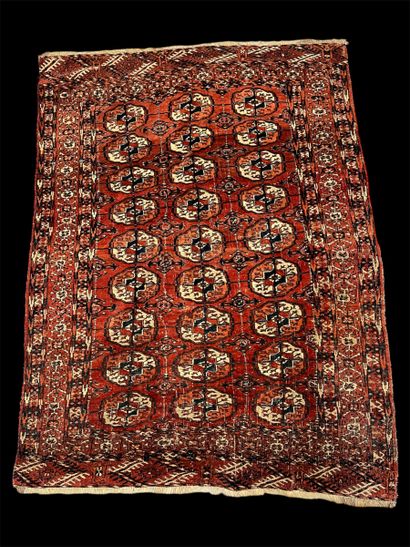 Tapis Boukhara Tékké (Chaine, trame et velours...