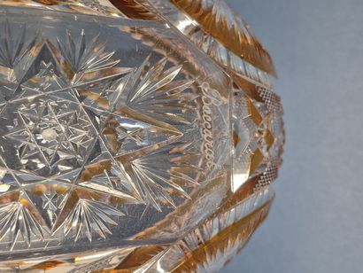 BACCARAT, France.
Coupe en cristal taillé...