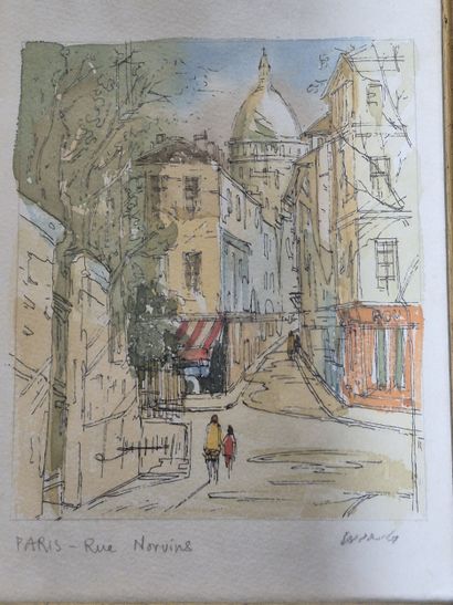 Ecole du XX e siècle 
Rue Norvins à Montmartre...
