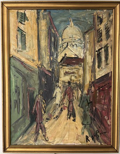 ROLAND DUBUC 
Vue de Montmartre
Huile sur...