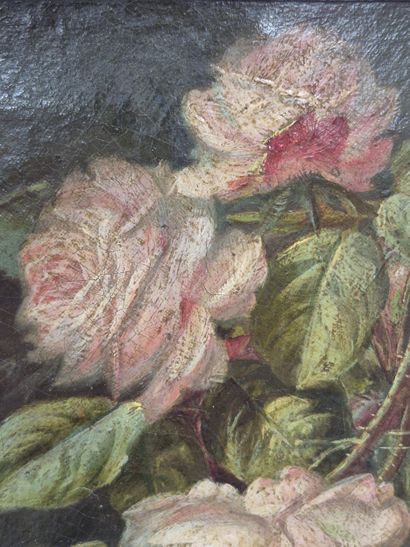 Ecole de la fin du XIX e siècle. 
Bouquet...