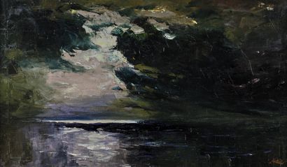 Axel LIND (1907-2011)
Clair de lune sur la...