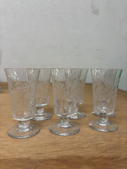 BACCARAT
Modèle DJEDDAH
Lot de six verres...